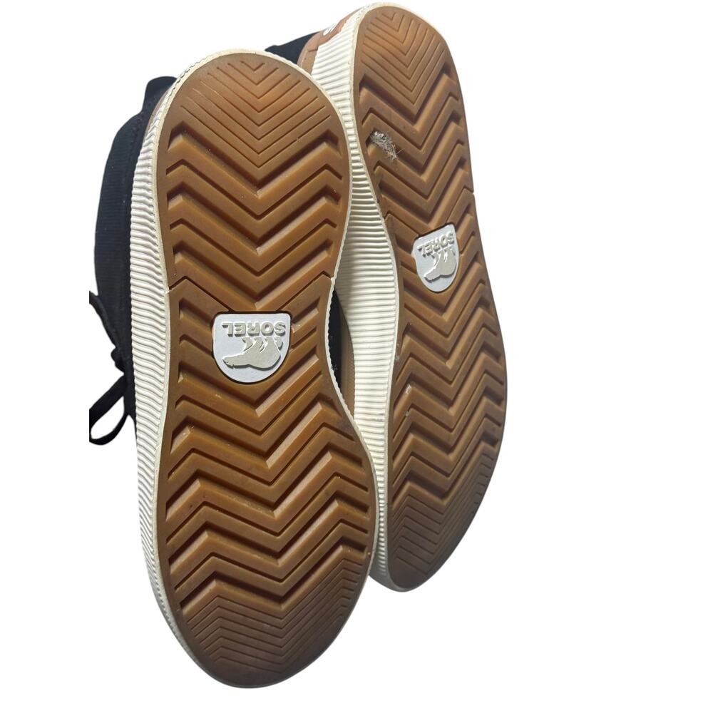 Sorel Out 'N About IV Mid Sneakers Womens 8.5 Black/Sea Salt Waterproof Mid Top - Picture 12 of 15